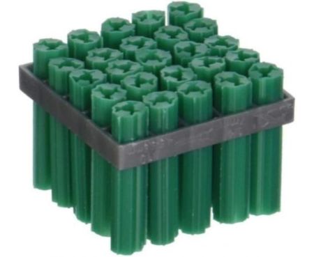 Perfect Expandet Fischer Plug Nylon Column Expansion Screw Anchor Plug Wall Plugs, Drywall Fischer Plugs (Pack of 100 Nos) (7mm - 2Inch - Green)