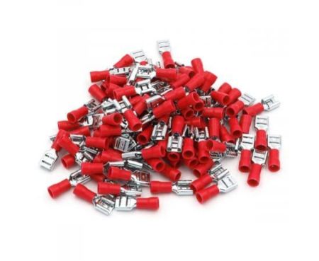 Female Insulated Electrical Crimp Terminal Connector FDD 1.25 RED