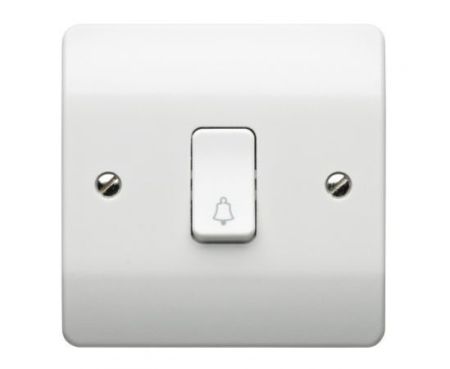 MK Single-Pole Push Switch 10 amp 1-Gang - K4878BWHI