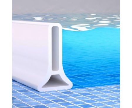 Poaker Silicone Floor Water Barrier, Waterproof Self-adhesive Bathroom Floor Seal Shower Dam Prevents Overflow of Water, Sink Edging Seal Strip, Wet & Dry Separation