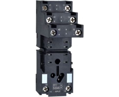 Schneider Electric 8 Pin Zelio Relay Base 12A RXZE2S108M Simple Socket Separate Contact Din Rail Mountable Relay Sockets