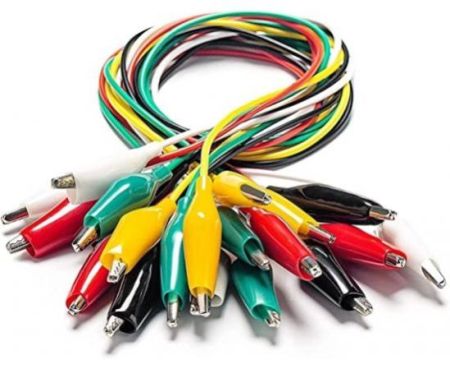 10Pcs Coloured Crocodile Clip - Double-ended Alligator Clips Cable Testing Wire Clip for Electrical Appliances Digital Test