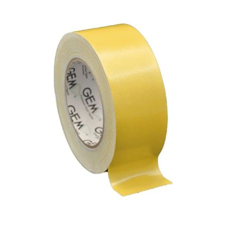 Gem GM-CT202580-YW Cloth Tape 50mm x 25m - Yellow