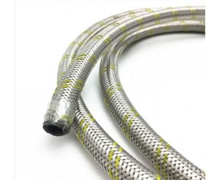 Stainless Steel Gas Hose, Gas Stove Hose, High Pressure Stainless Steel Wire Braided Gas LPG Hose, 3/8 Dia
