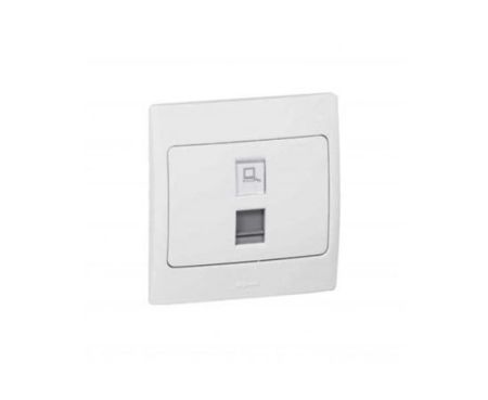 Legrand Mallia White Data Outlet RJ45 Single - 281162