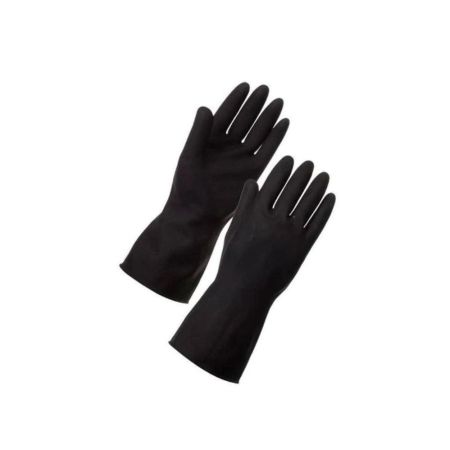 LION Brand Latex Rubber Gloves - Black