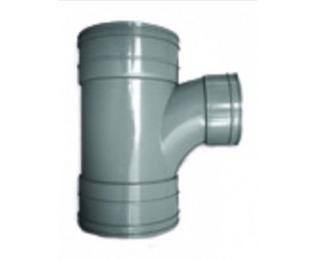 UPVC Reducer Tee Glue Type for Drainage Systems(Grey Color)