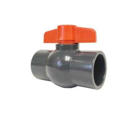 PVC High Pressure Compact Ball Valve Glue Type for Water Supply Pipe Fittings