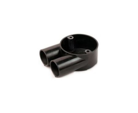 PVC Electrical U Two Way Conduit Fittings for Indoor and Outdoor Electrical Wiring and Cabling (Pack of 1)