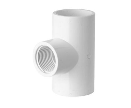 Female Tee High Pressure PVC Pipe Fitting-White