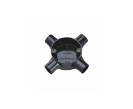 Decoduct PVC Electrical Intersection 4 Way Conduit Fittings for Indoor and Outdoor Electrical Wiring and Cabling (Pack of 1)