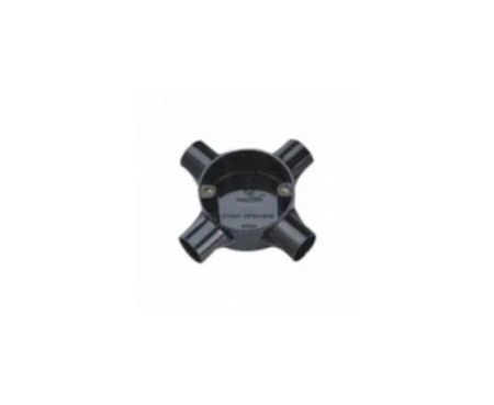 PVC Electrical Intersection 4 Way Conduit Fittings for Indoor and Outdoor Electrical Wiring and Cabling (Pack of 1)