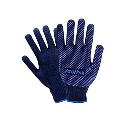 Vaultex CRD Single Side Dotted Gloves 12 pcs - BlueZ