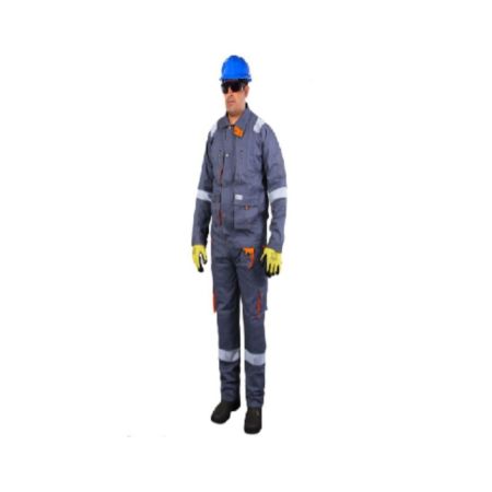 Vaultex GEM 100% Cotton Pant & Shirt With Reflective - Grey