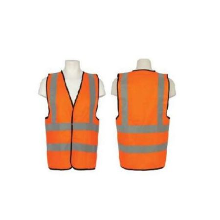Vaultex GJL Reflective Fabric Vest - 113 GSM, Orange