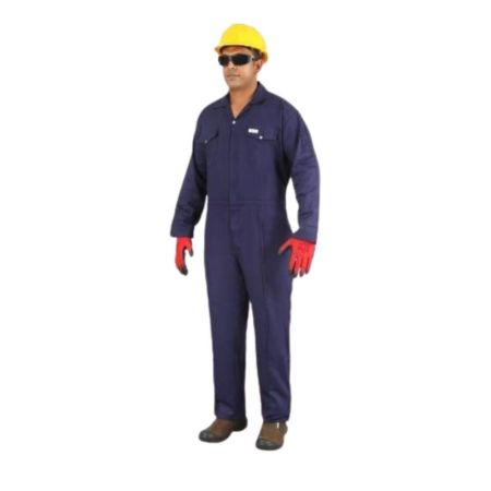 Vaultex HEV 100% Cotton Coverall - Navy Blue