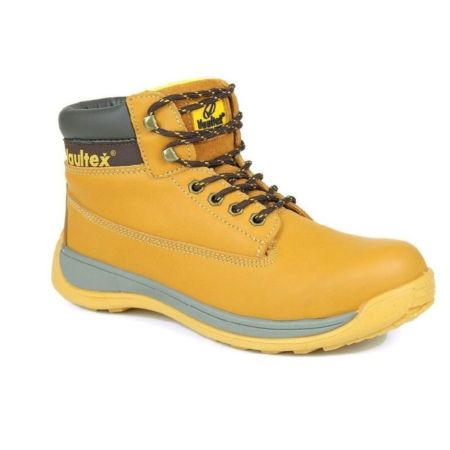 Vaultex JSO SBP High Ankle Safety Shoes - Honey/Yellow