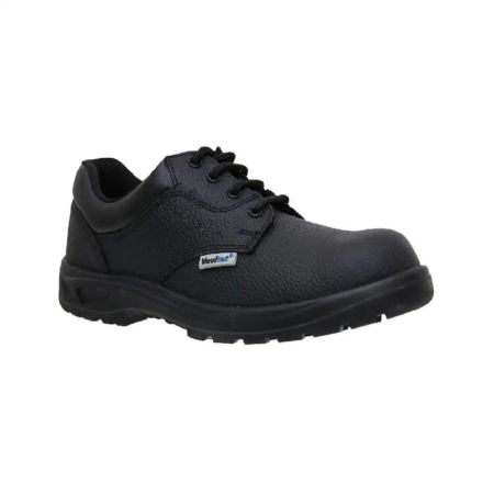 Vaultex LIT SBP Low Ankle Leather Safety Shoes - Black