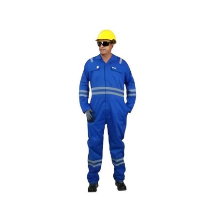 Vaultex NCE 100% Cotton Fire Retardant Coverall With Reflective - Royal Blue