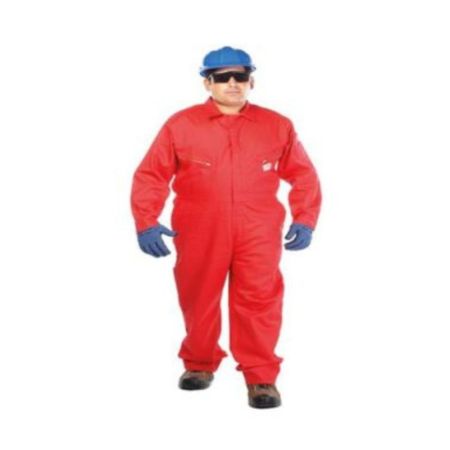 Vaultex RFR 100% Cotton Fire Retardant Coverall With Reflective - Red