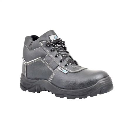Vaultex SGB S3 High Ankle Safety Shoes, Steel Toe - Black