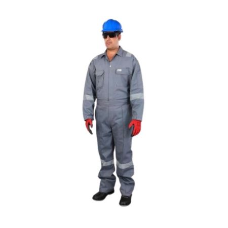 Vaultex TOP 100% Cotton Coverall With Reflective - Grey