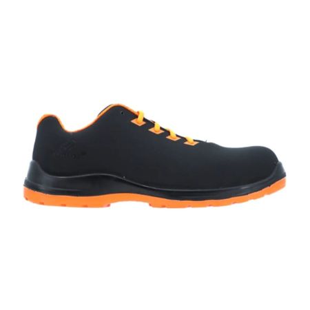 Vaultex UGR S3 Low Ankle Steel Toe Safety Shoes - Black & Neon Orange