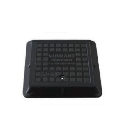HD Fiber Manhole Cover - 50 X 50, Black