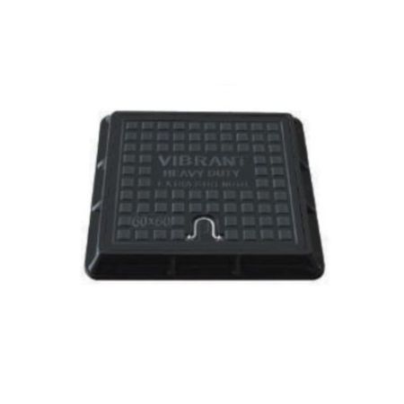 HD Fiber Manhole Cover 60 X 60cm - Black
