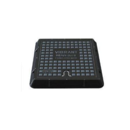 HD Fiber Manhole Cover - 70 X 70, Black