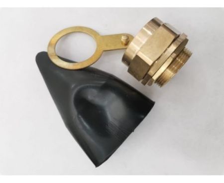 Armoured Cable Gland Kit for Outdoor Sockets and Junction Boxes & Industrial Use with Lock Nut PVC Shroud and Earth Tag (40S, BW)