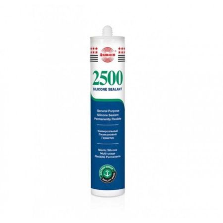 Asmaco 2500 General Purpose Silicone Sealant, Clear