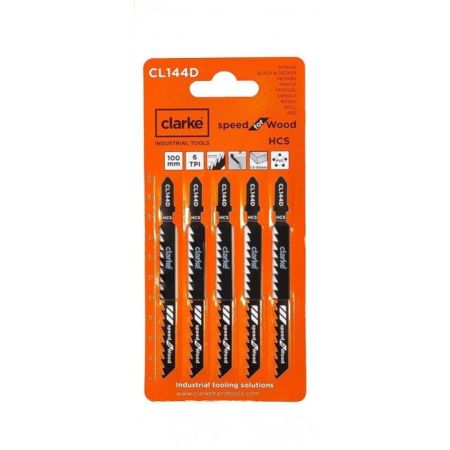 Clarke 5pcs HCS Jig Saw Blade Set
