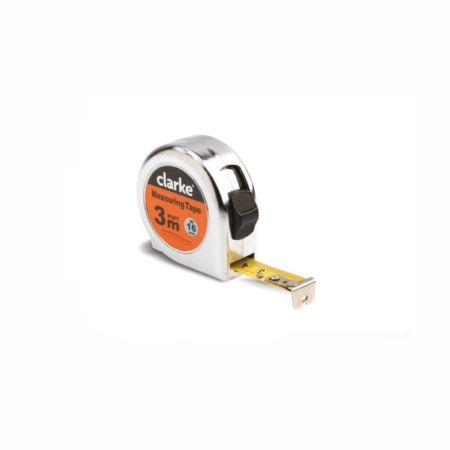 Clarke Measuring Tape Chrome Body 3 Mtr