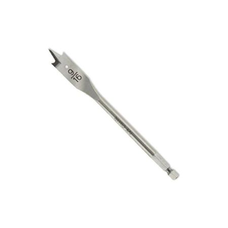 Denzel 9/16 Inch Flat Bit With Hex Shank For Wood
