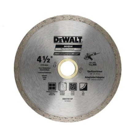 Dewalt Continuous Ceramic Tile Cutting Diamond Blade 115mm