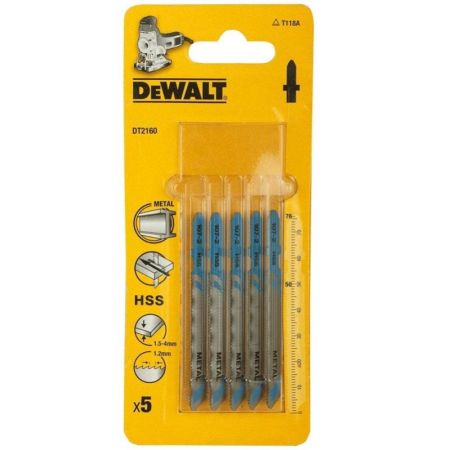 Dewalt DT2160 Jigsaw Blades For Metal - 5pcs