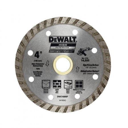 Dewalt Turbo Concrete Cutting Diamond Blade - 105mm