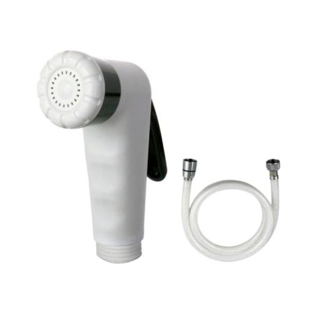 EURO Shattaf With PVC Hose - White