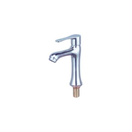 Single Lever Wash Basin Pillar Cock - Chrome