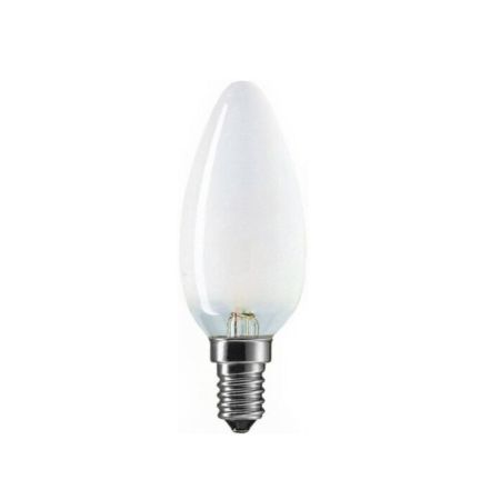 60W E14 240V Frosted LED Candle Bulb