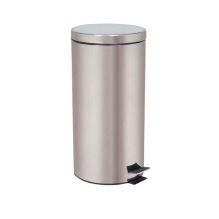 Stainless Steel Coated Dust Bin With Pedal 30L