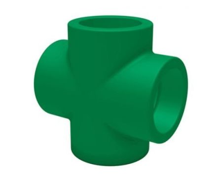 PPR 25mm Plain 4 Way Cross Tee For Pipe Fittings– TMFCT25