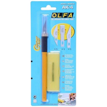 Olfa AK-4 Professional Art Knife With Comfort Grip