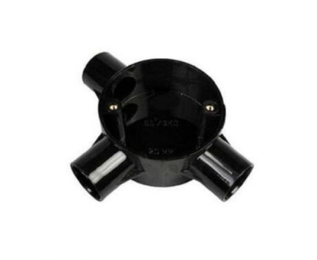 Decoduct PVC Tee Three Way Electrical Conduit Fittings for Indoor and Outdoor Electrical Wiring and Cabling (Pack of 1)