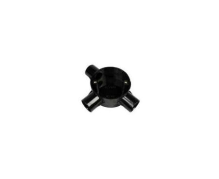 PVC Tee Three Way Electrical Conduit Fittings for Indoor and Outdoor Electrical Wiring and Cabling (Pack of 1)