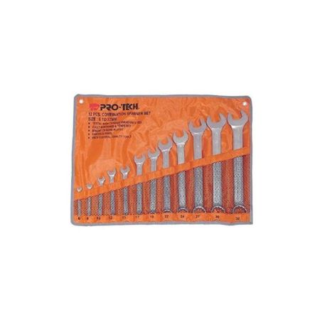Protech 12 Pcs Combination Spanner Set
