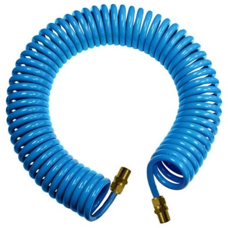PU Recoil Air Hose W / Fitting - 5mtr