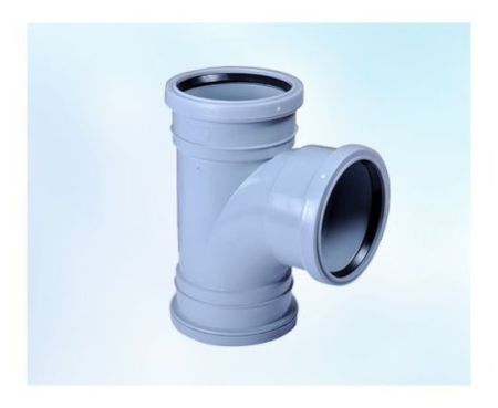 Push UPVC Tee Double Side for Drainage Systems