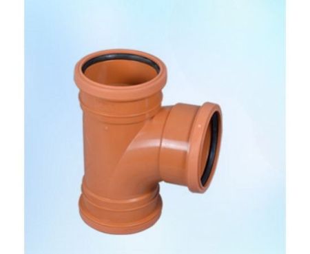 UPVC Push Type Tee Double Side for Drainage Systems